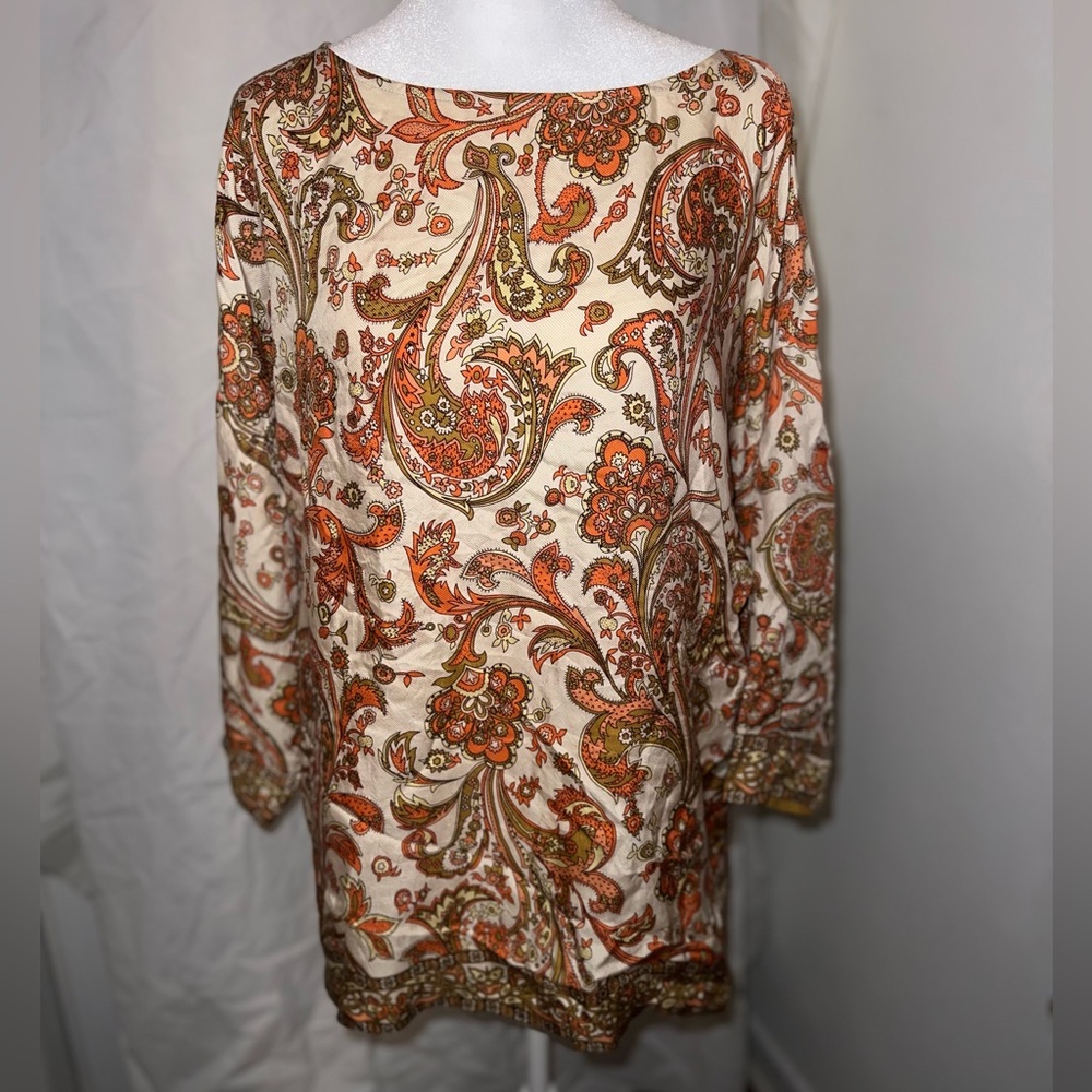 TALBOTS Long Sleeve SILK Blouse SIZE 10